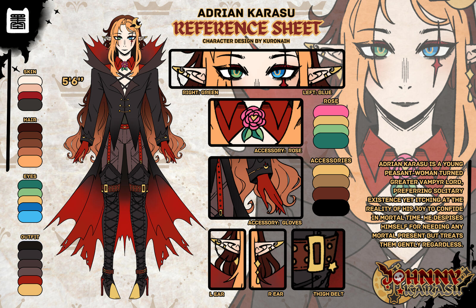 Adrian Karasu Reference Sheet