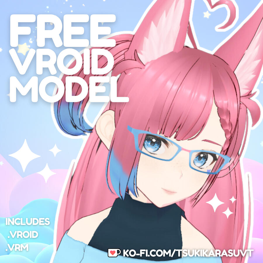 Free Vroid Model Kofi Listing